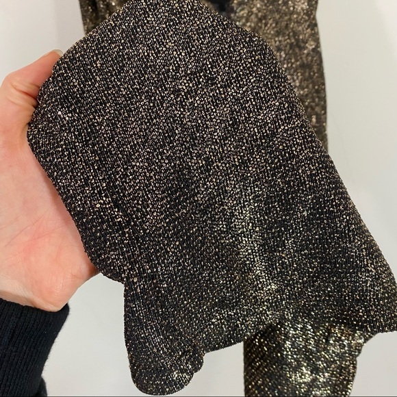 Alice + Olivia Mini Dress Gold 4 - Picture 3 of 6